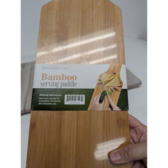 Household Trends Bamboo Cutting Board Paddle 6" X 19" - Picture 6 of 6